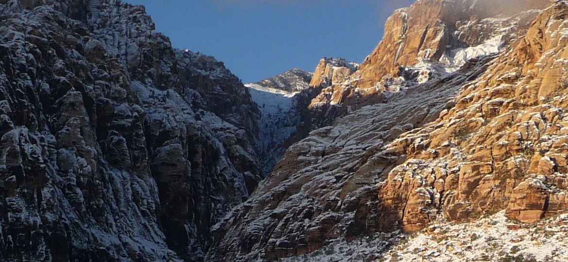 Red Rock Canyon snow