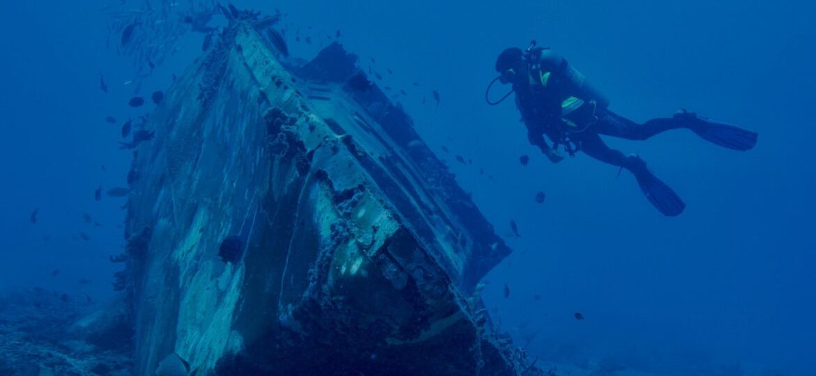 The most exotic places in the world. Ship wreck