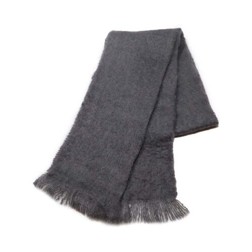 Mohair and Wool Scarf | Shadow Gray