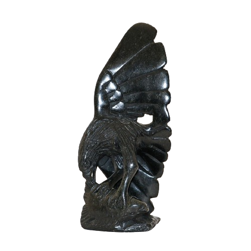 Handcrafted Fish Eagle | Stone Statue