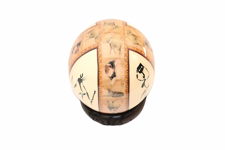 African Tribesmen and Big 5 | Ostrich Egg