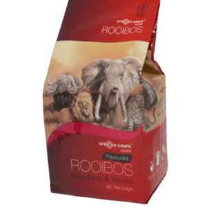 Rooibos tea, strawberry and Vanilla flavour